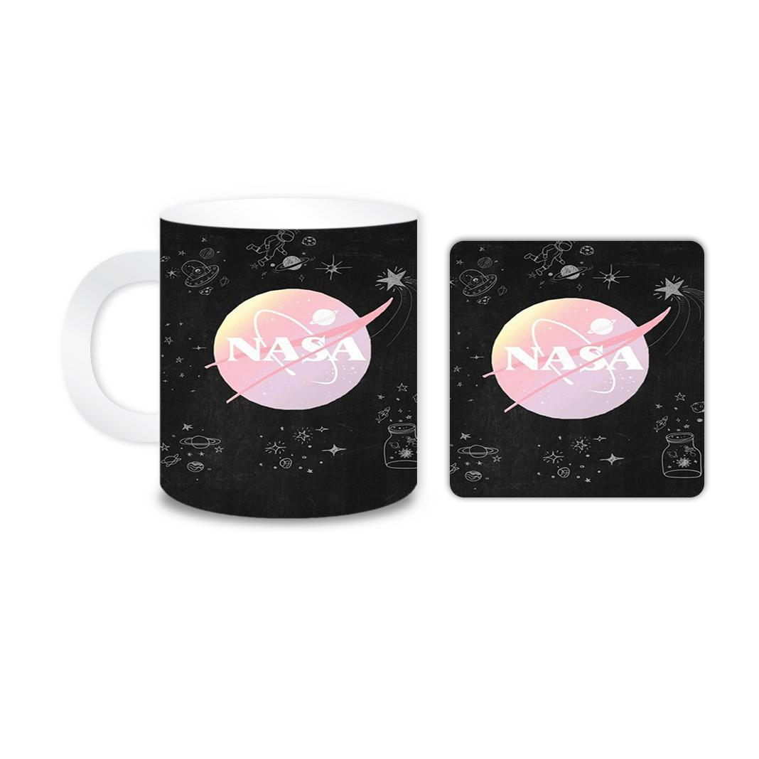 ماگ مدل ناسا کد 1900 به همراه زیر لیوانی