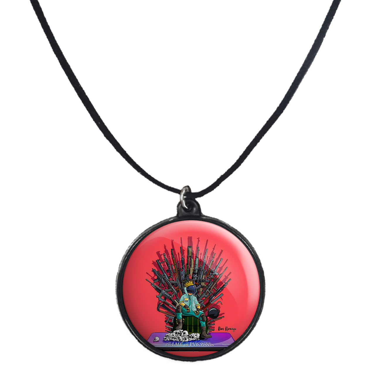 گردنبند پرمانه طرح pubg کد pmb.460 مدل دو طرفه