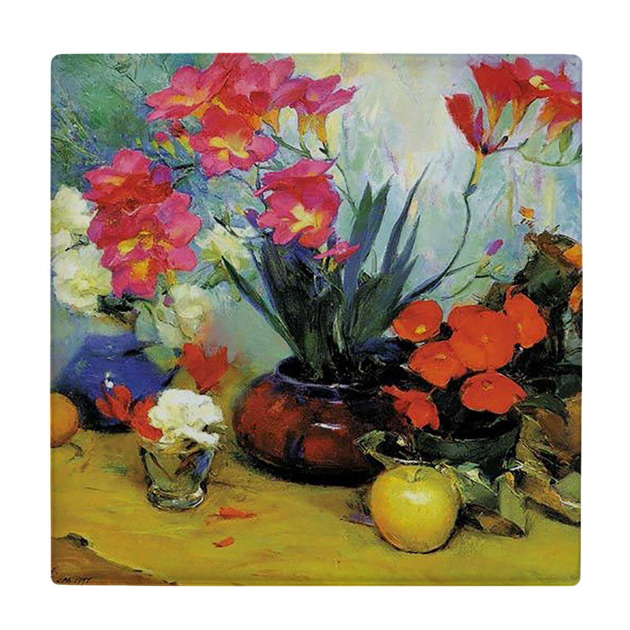  زیر لیوانی  طرح گلدان گل کد    5775027_4093