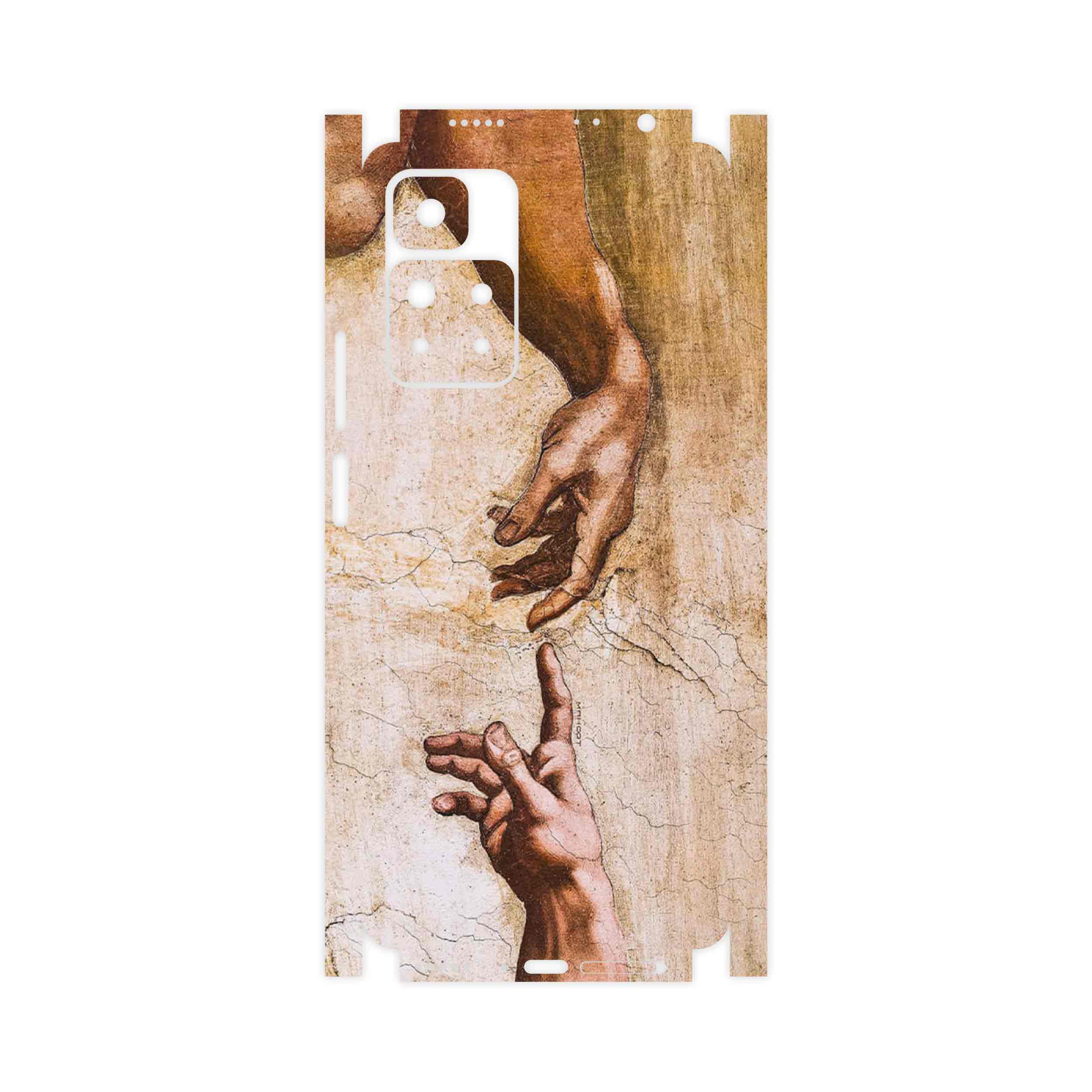 برچسب پوششی ماهوت مدل The Creation of Adam of MichelAnge-FullSkin مناسب برای گوشی موبایل شیائومی Redmi Note 11 Pro Plus 5G