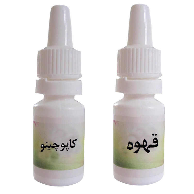 اسانس شمع مدل کاپوچینو و قهوه حجم 10 میلی لیتر بسته 2 عددی