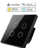 کلید لمسی هوشمند 4 پل wifi کلید برق 4 پل هوشمند tuya ضداب ضدخش با دستیارصوتی خانه هوشمند سازی