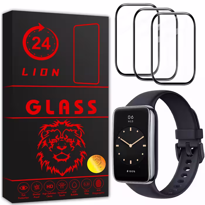 محافظ صفحه نمایش لاین مدل RT007 مناسب برای ساعت هوشمند شیایومی Mi Band 7 Pro بسته سه عددی