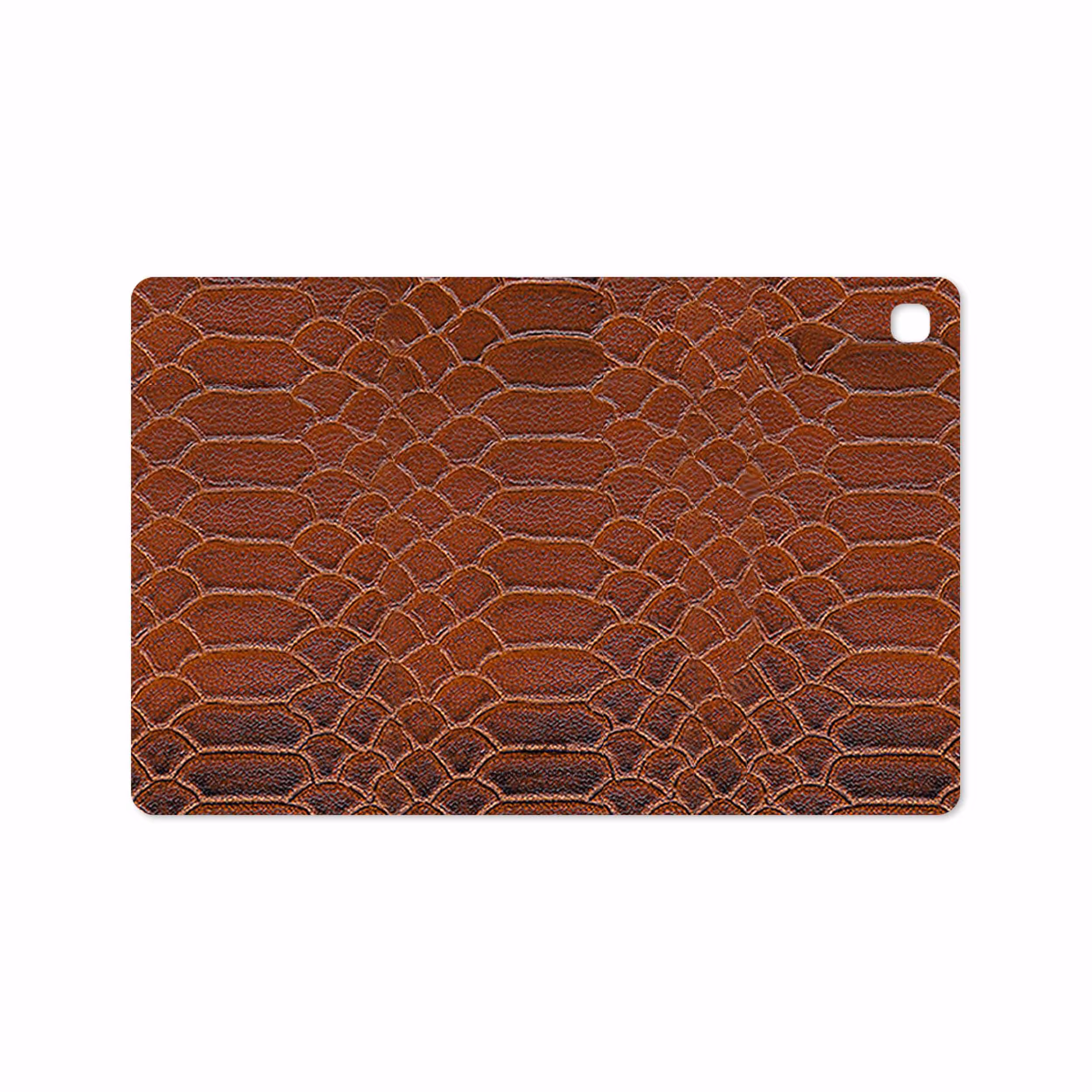 برچسب پوششی ماهوت مدل Brown-Snake-Leather مناسب برای تبلت سامسونگ Galaxy Tab S5e 10.5 2019 T720
