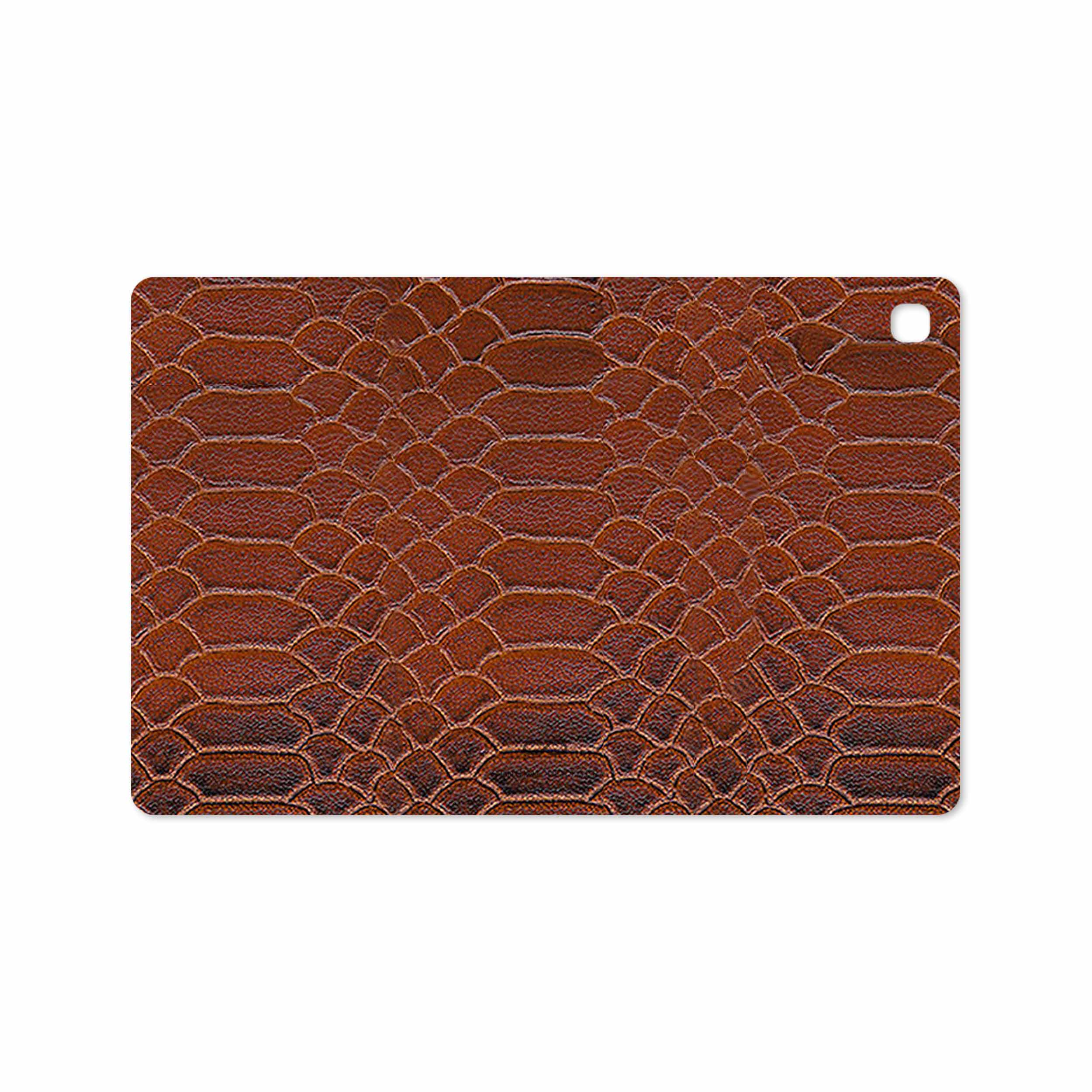 برچسب پوششی ماهوت مدل Brown-Snake-Leather مناسب برای تبلت سامسونگ Galaxy Tab S5e 10.5 2019 T720