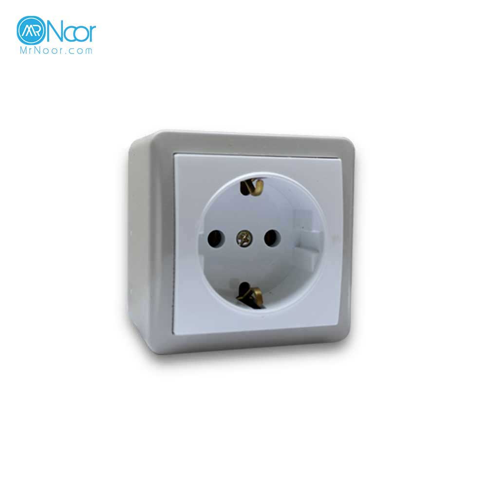 پریز روکار ارت دار پارت الکتریک 4052 - مستر نور
