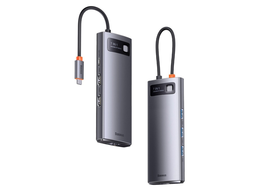 هاب تایپسی 7 پورت بیسوس Baseus WKWG040113 7-in-1 Multifunctional Type-C HUB