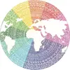 پازل 500 تکه راونزبرگر مدل Circle OF Color Mandala کد 17168