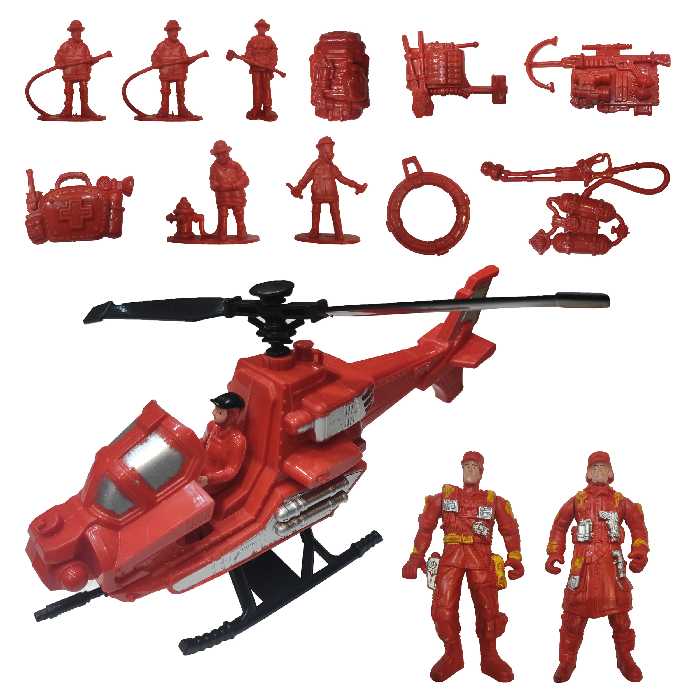 ست اسباب بازی لوازم آتش نشانی کد 035