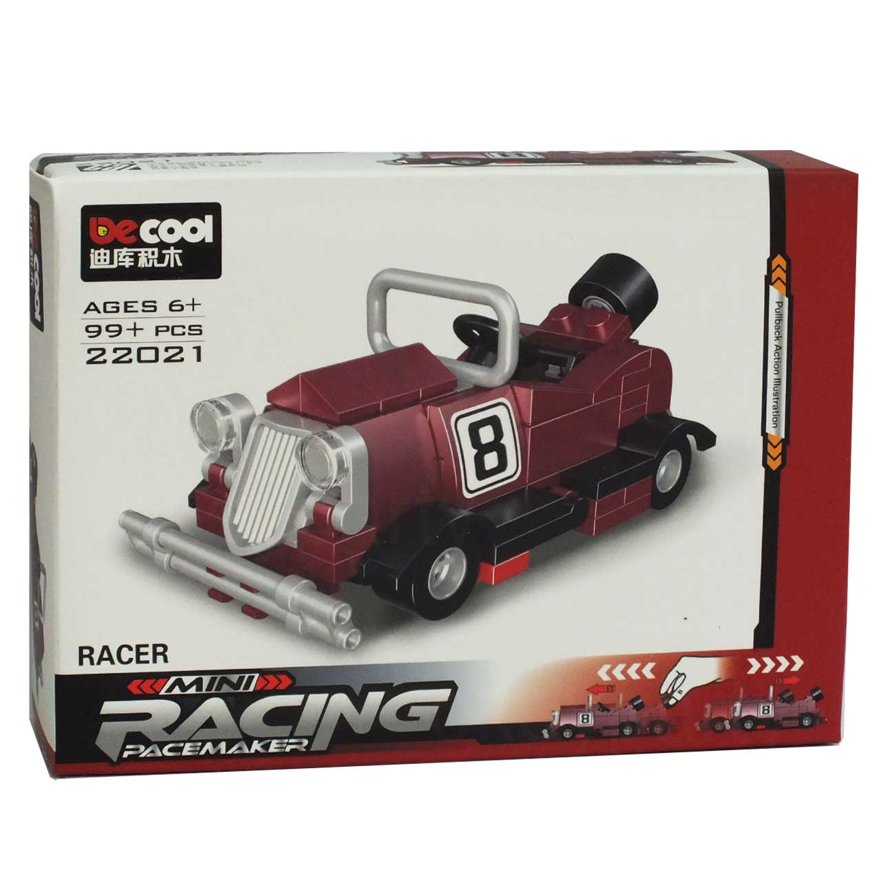 ساختنی دکول مدل ماشین کلاسیک عقب کش کد 22021