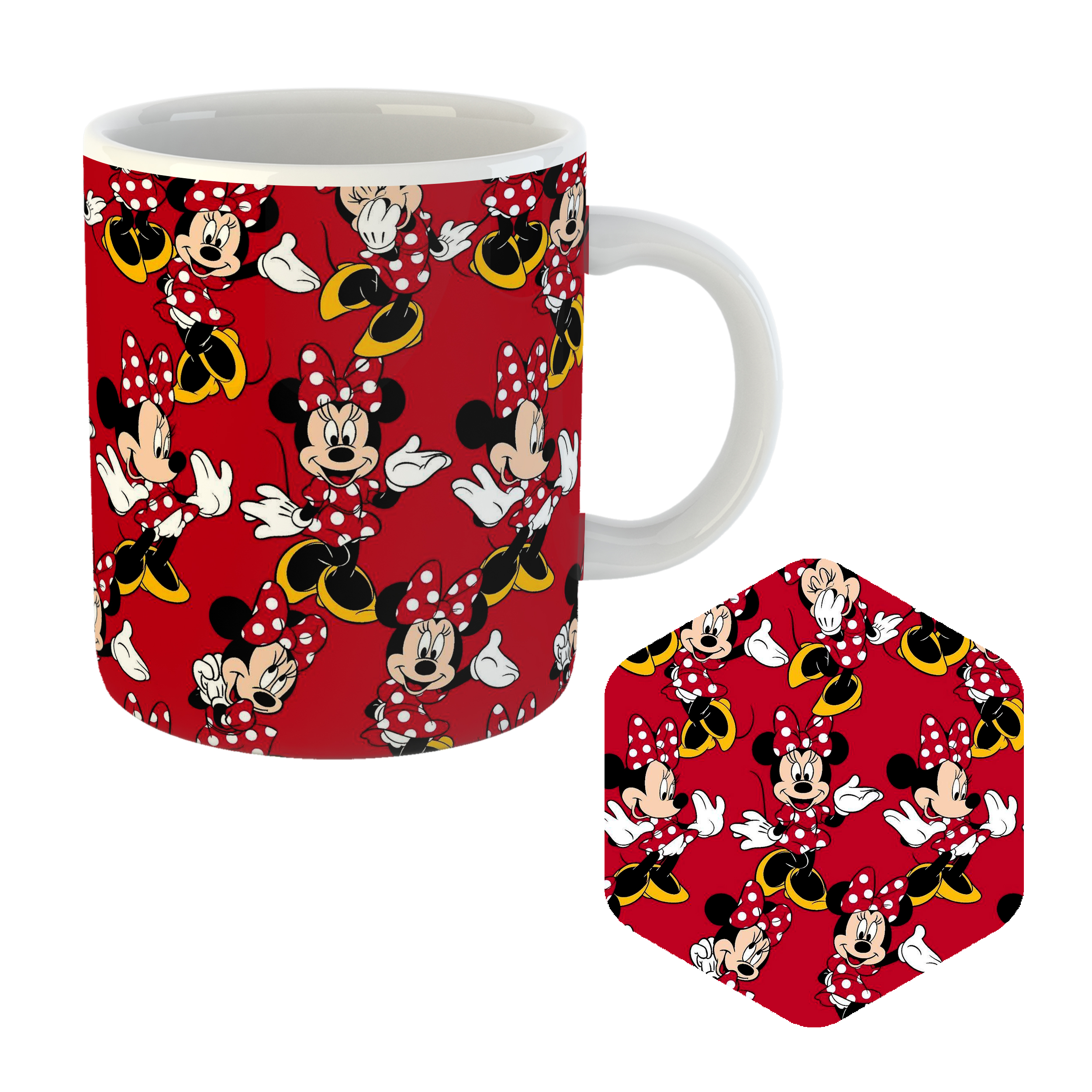 ماگ مدل میکی موس مدل MU-98 به همراه زیر لیوانی 