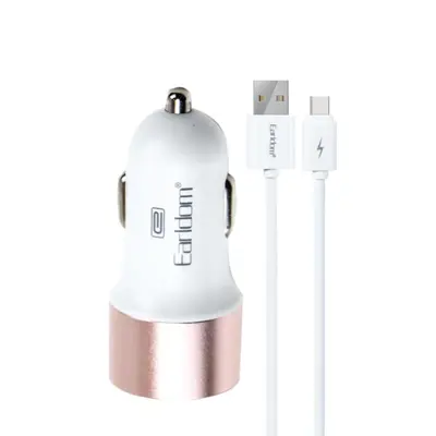 شارژر فندکی ارلدام مدل ES-123 به همراه کابل تبدیل USB-C