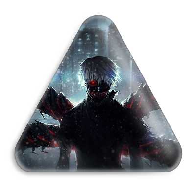 پیکسل خندالو طرح کانکی کن انیمه توکیو غول مدل مثلثی کد 11880