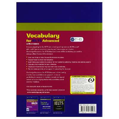 کتاب Vocabulary For Ielts Advanced اثر Pauline Cullen انتشارات اشتیاق نور