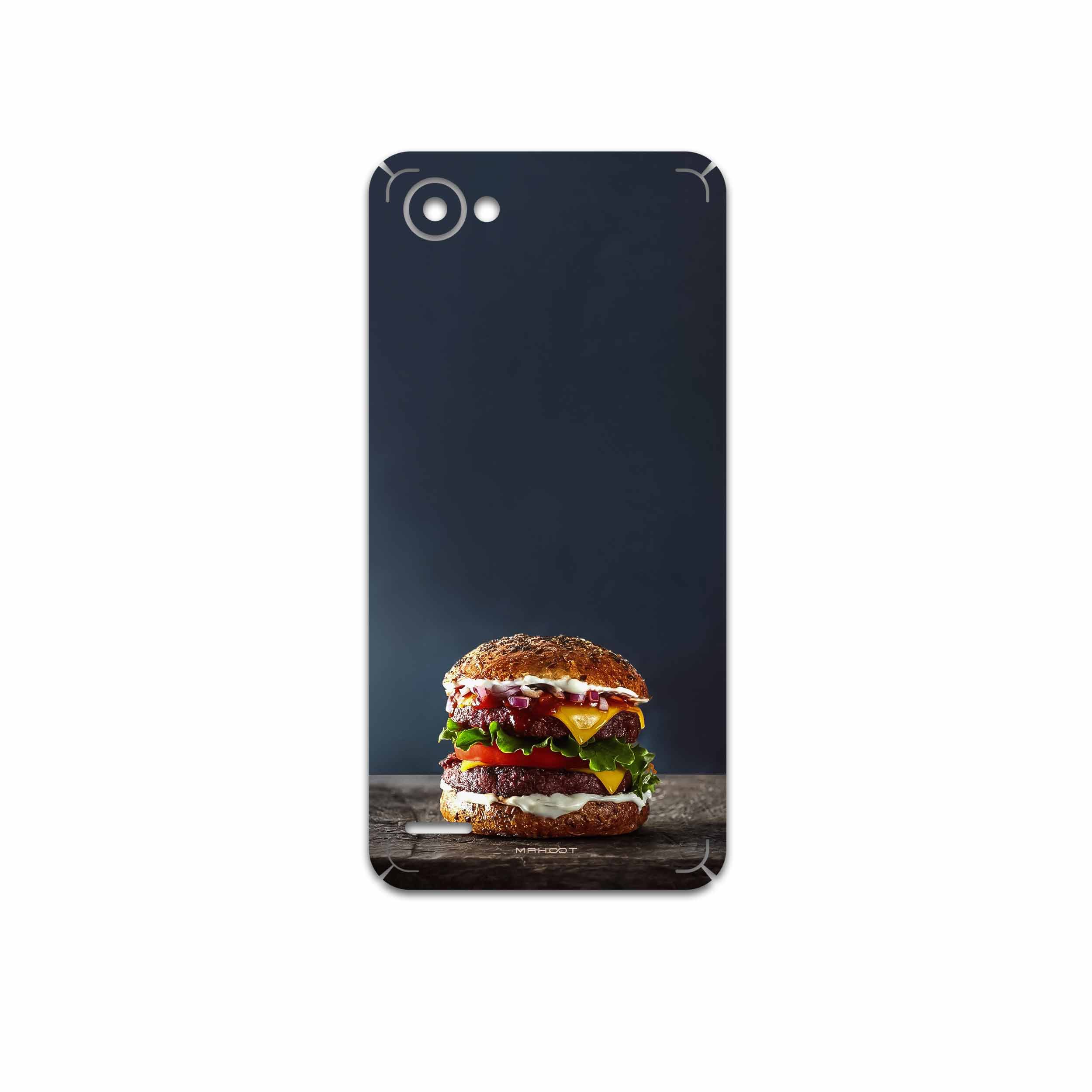 برچسب پوششی ماهوت مدل Hamburger مناسب برای گوشی موبایل ال جی Q6