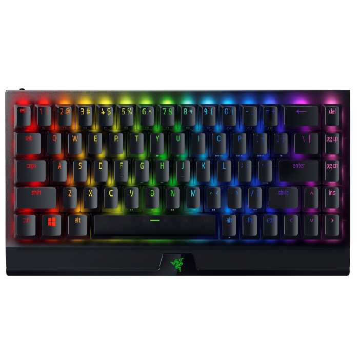 کیبورد بی سیم مخصوص بازی ریزر مدل BlackWidow V3 Mini HyperSpeed