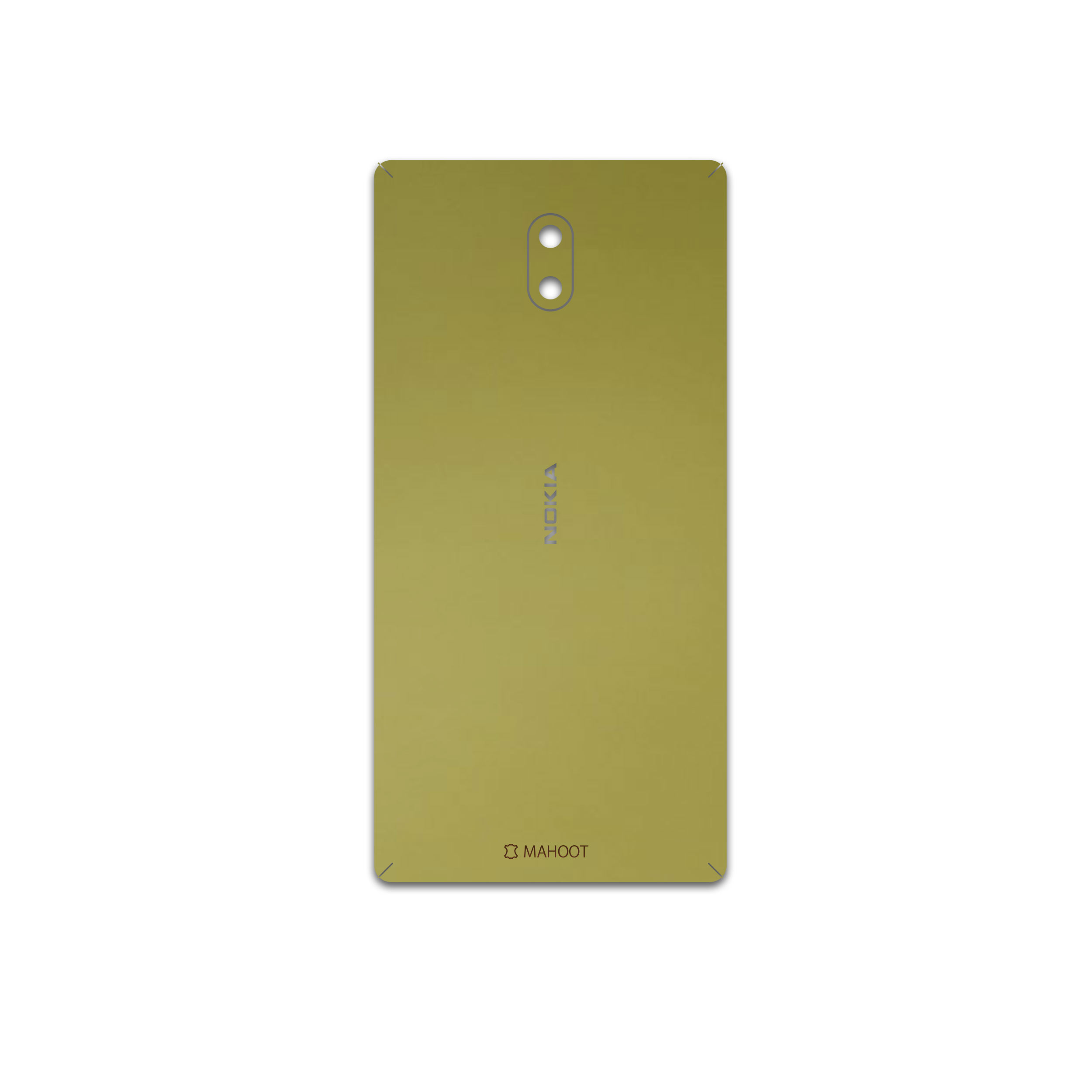 برچسب پوششی ماهوت مدل Matte-Gold مناسب برای گوشی موبایل نوکیا 3