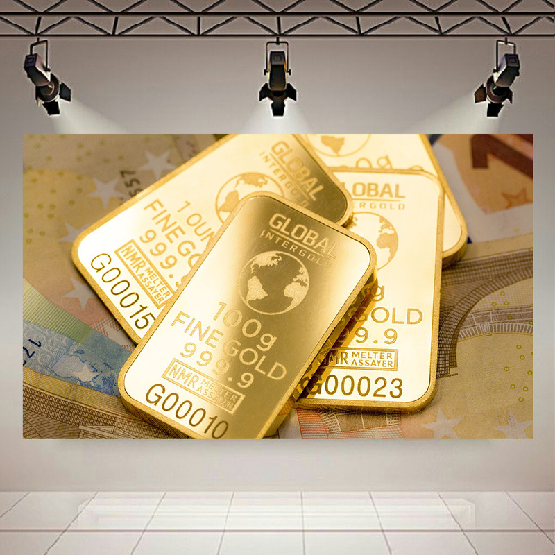 پوستر مدل شمش طلا کد AR2590 | دنیای قاب