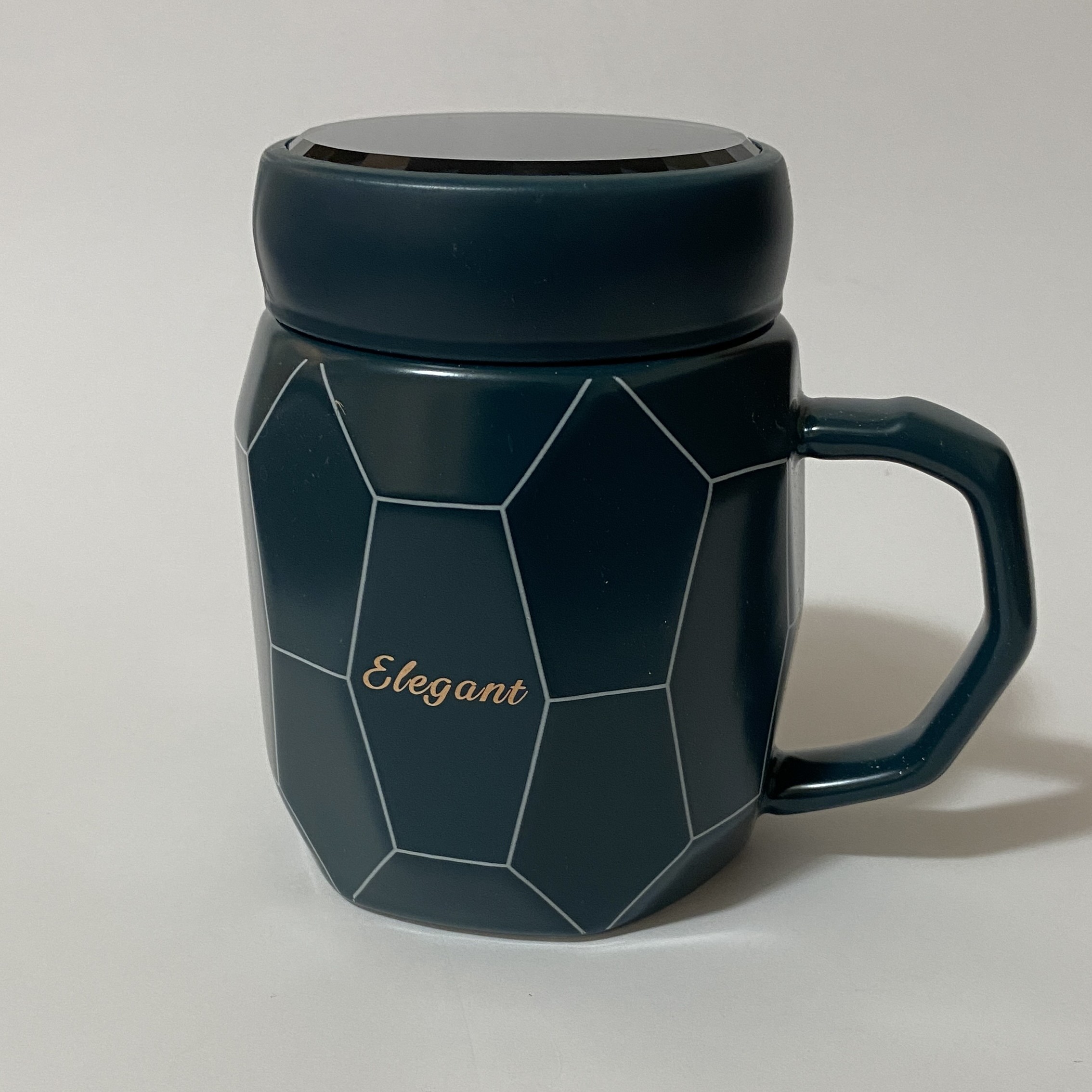 ماگ سرامیکی مدل در آیینه ای کد elegant رنگ سرمه ای