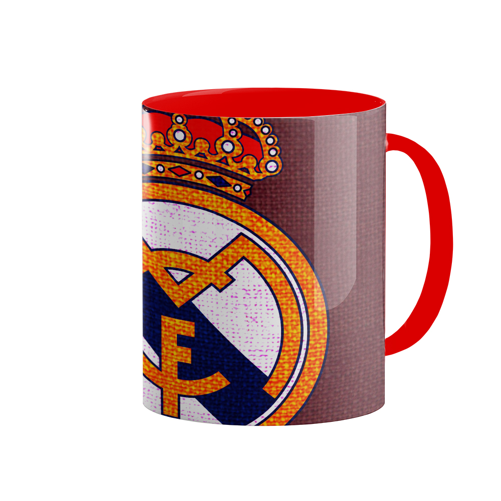 ماگ مدل رئال مادرید کد 1196 همراه با زیر لیوانی