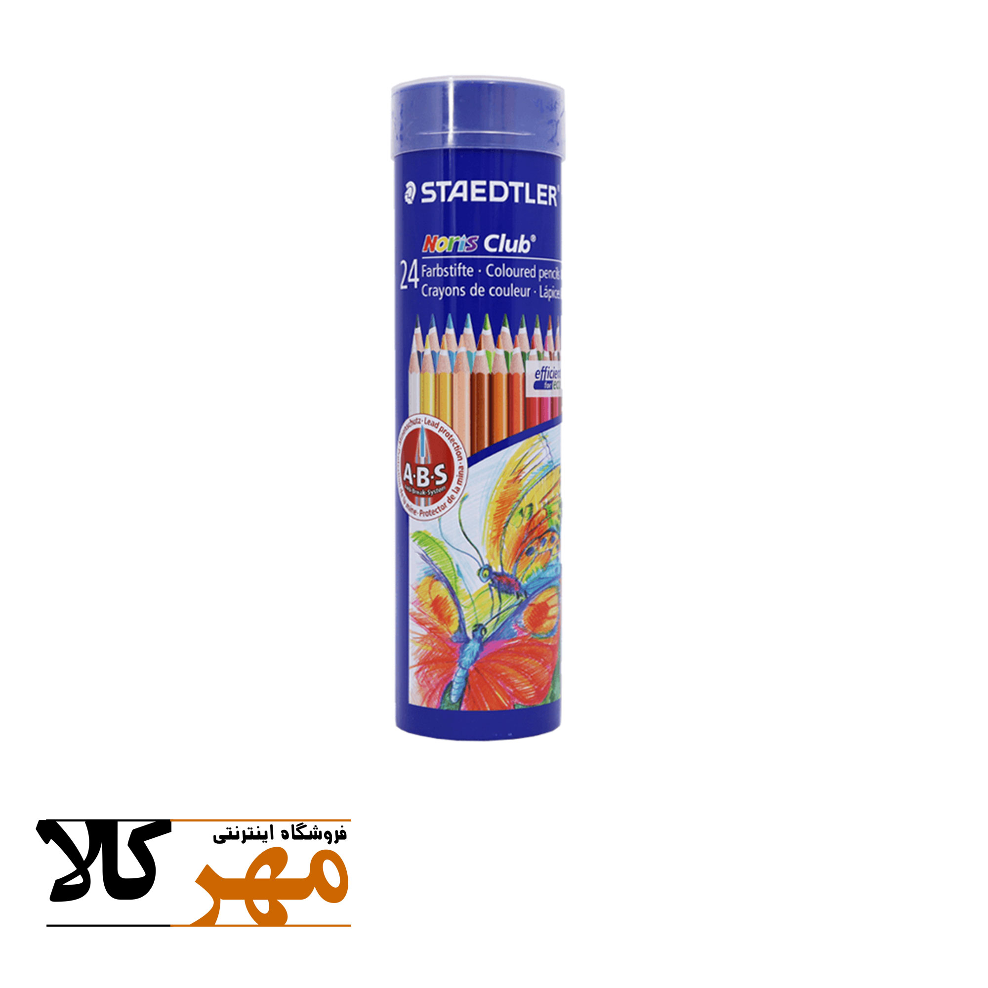 مداد رنگی STAEDTLER استوانه ای 24 رنگ