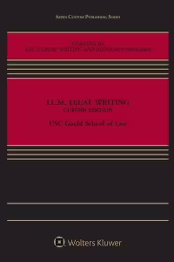 خرید و دانلود نسخه کامل کتاب LL.M. Legal Writing (Custom Edition) - pdf