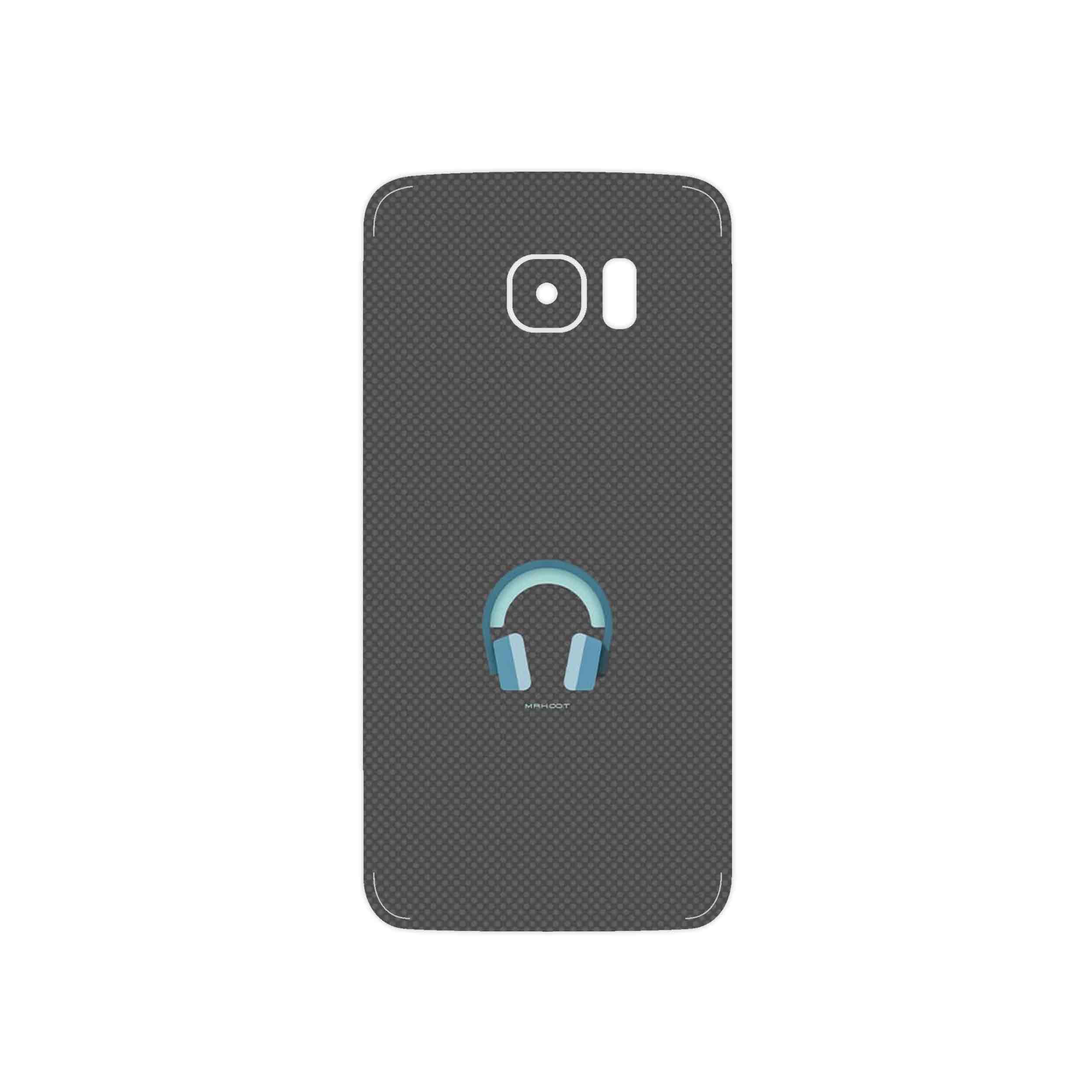 برچسب پوششی ماهوت مدل Minimal Headphone Icon مناسب برای گوشی موبایل سامسونگ Galaxy S7 Edge