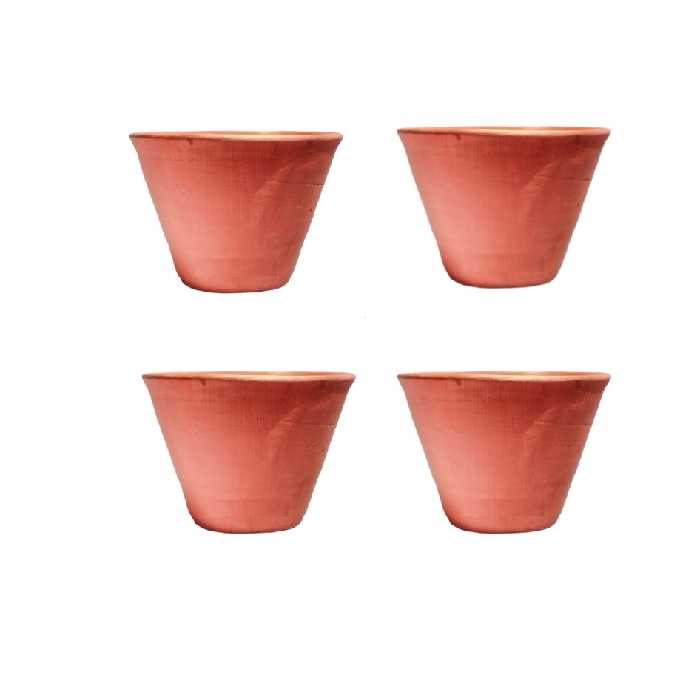 گلدان سفالی مدل لاله کد o600 بسته  4 عددی