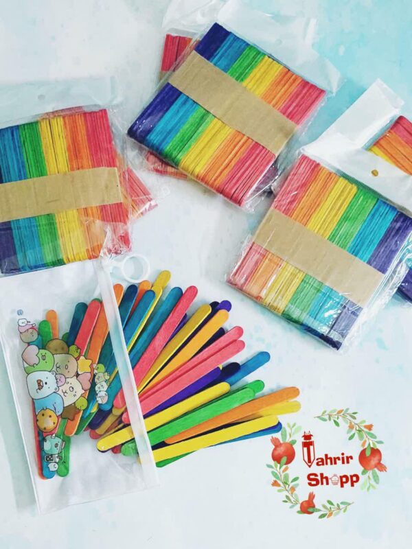 چوب بستنی رنگی