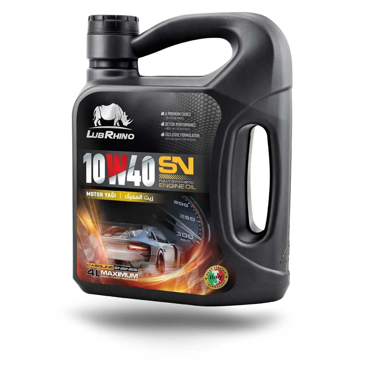 روغن موتور لوبرینو SN 10W-40 صادراتی 5 لیتری تمام سنتیک درجه 1 (اجرت تعویض روغن حضوری ویژه شهرکرج)