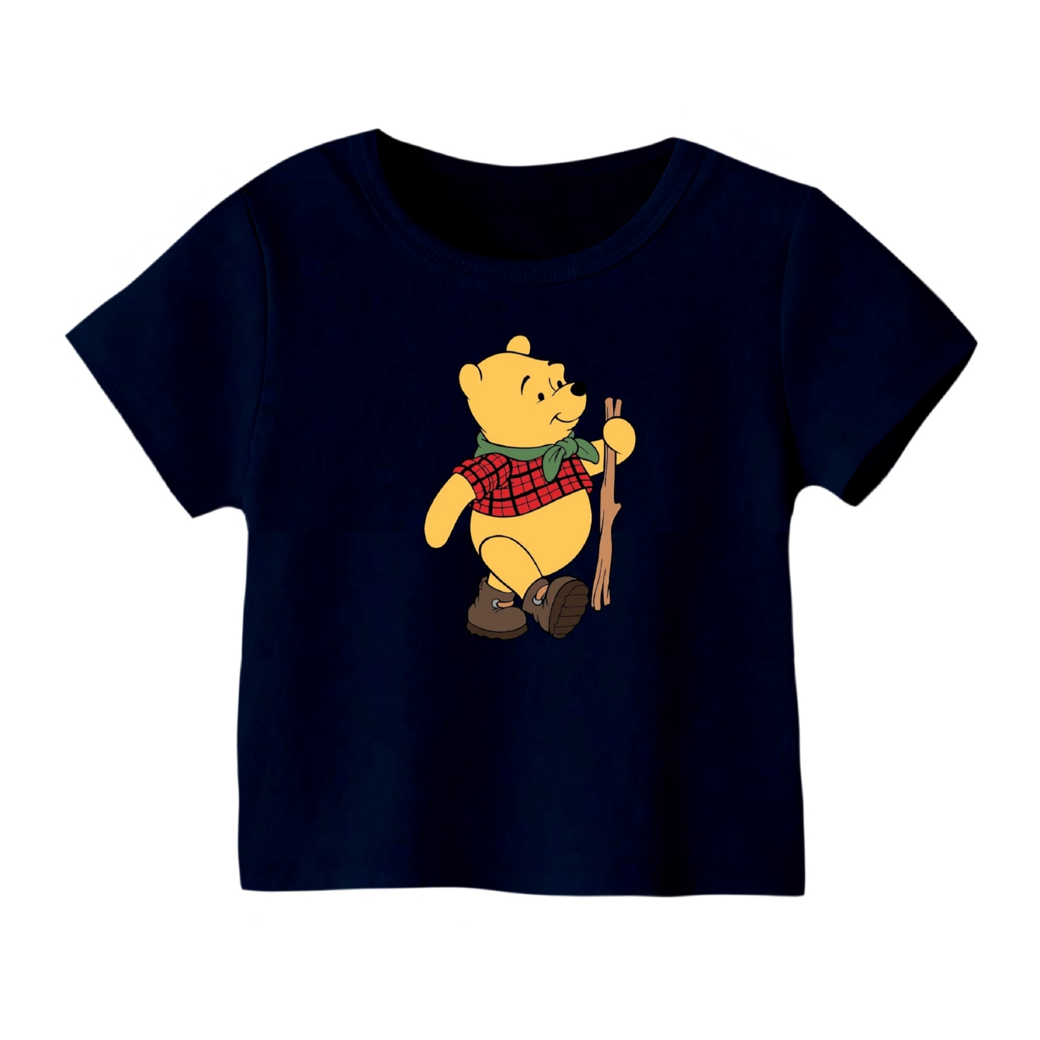 تی شرت آستین کوتاه بچگانه مدل پو کد 27 رنگ سورمه ای