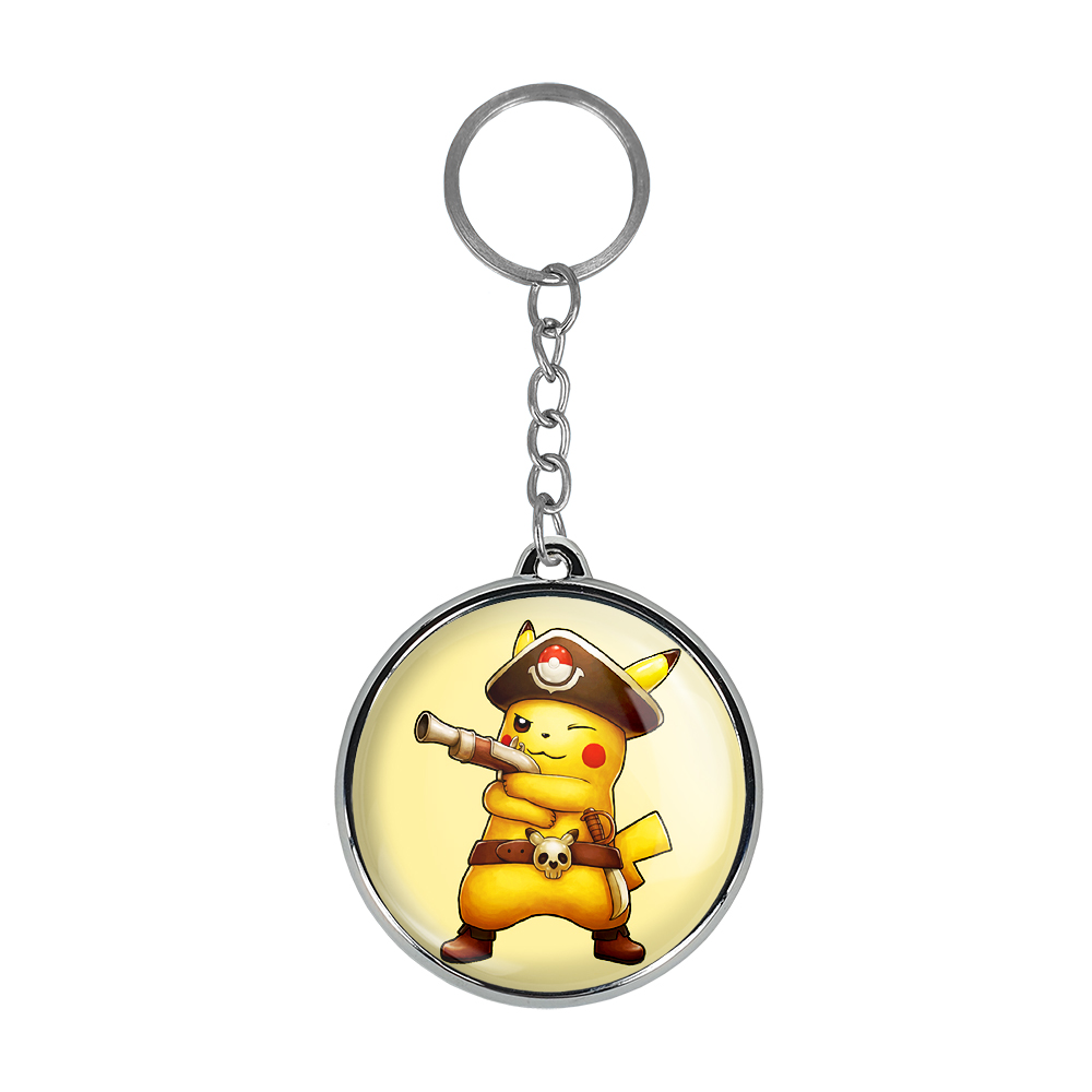 جاکلیدی خندالو طرح پیکاچو انیمه پوکمون مدل دوطرفه کد 1741017416