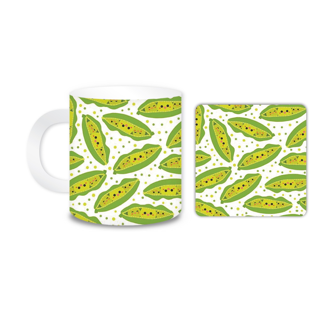 ماگ مدل نخود کد 644 به همراه زیر لیوانی