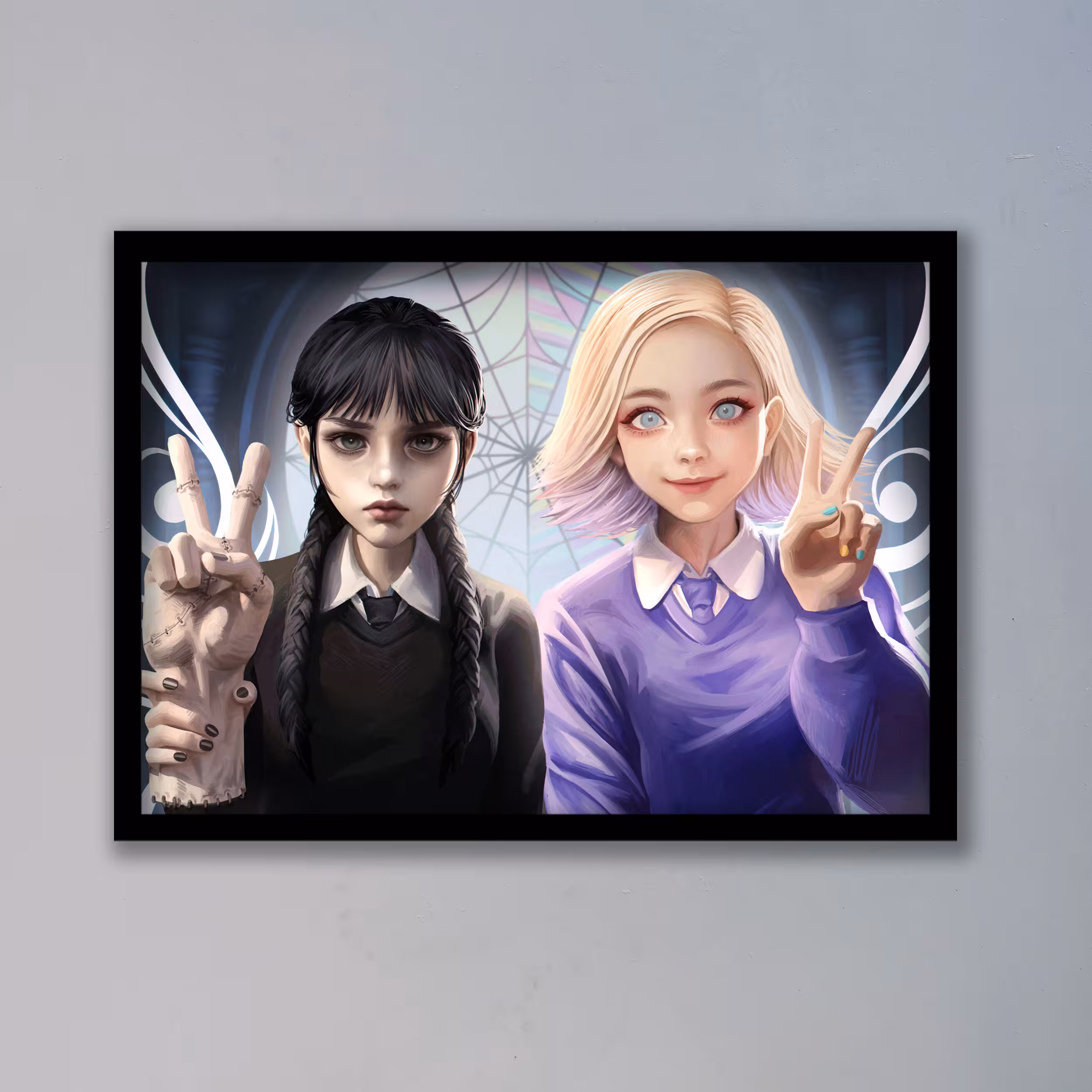 تابلو مدل ونزدی آدامز Wednesday Addams کد LAG1066