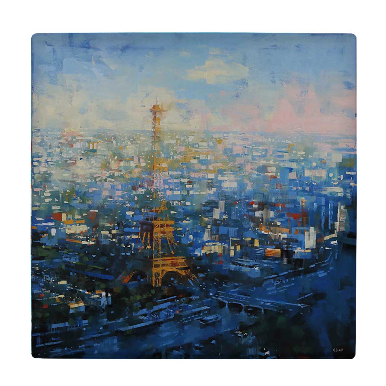 کاشی کارنیلا طرح نقاشی برج ایفل کد wkk1727