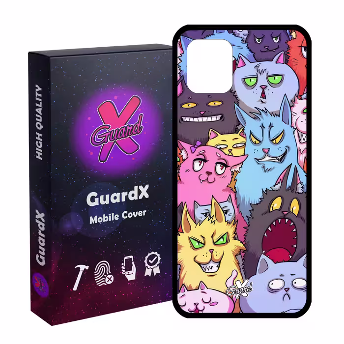 کاور گارد ایکس طرح گربه مدل Glass10578 مناسب برای گوشی موبایل سامسونگ Galaxy Note 10 Lite / A81