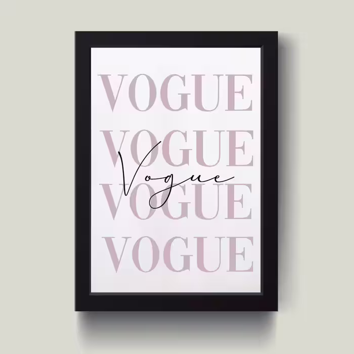 تابلو مدل مینیمال Vogue کد S0620-b | دنیای قاب