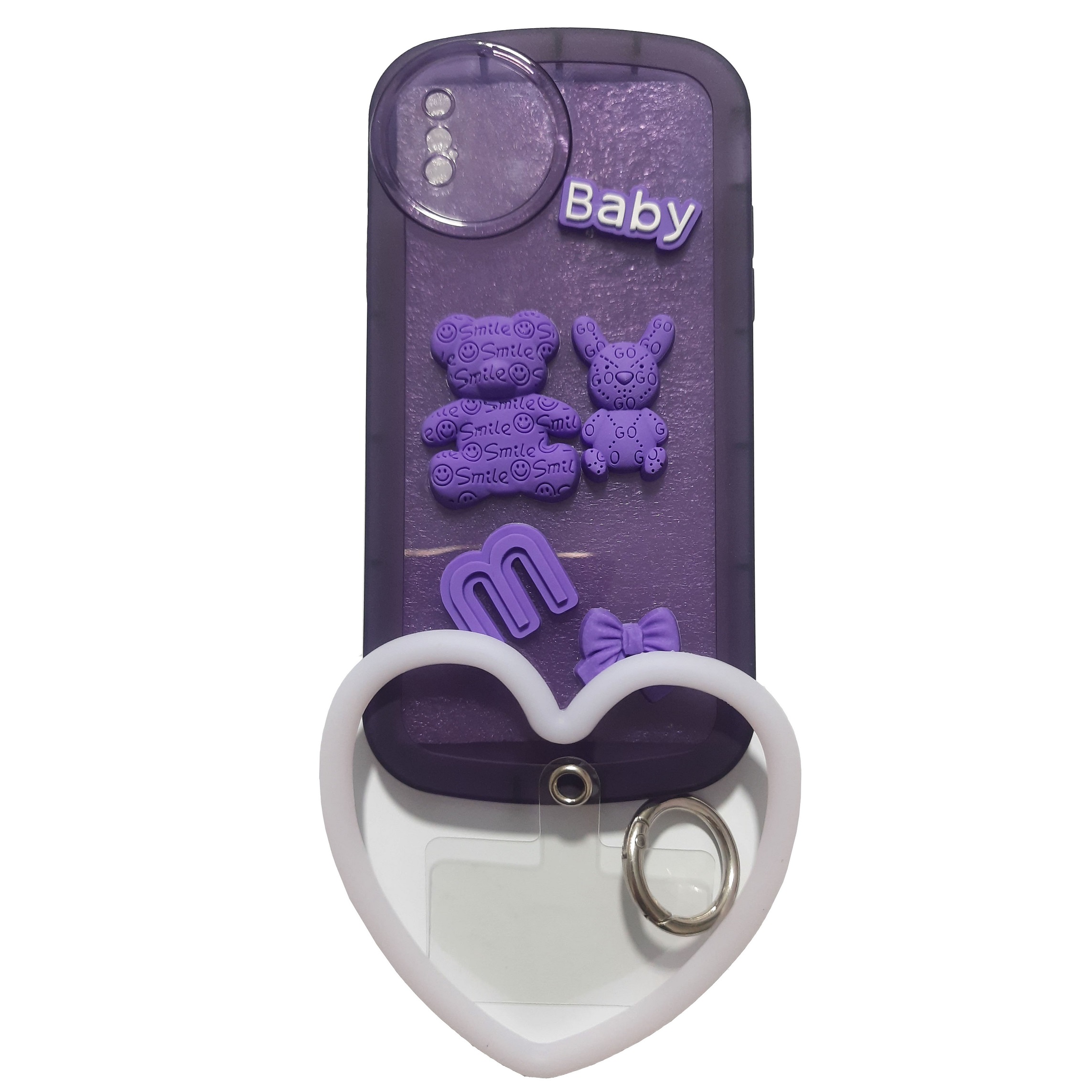 قاب مدل Cute Baby طرح خرسی مناسب برای گوشی موبایل اپل Iphone X / XS