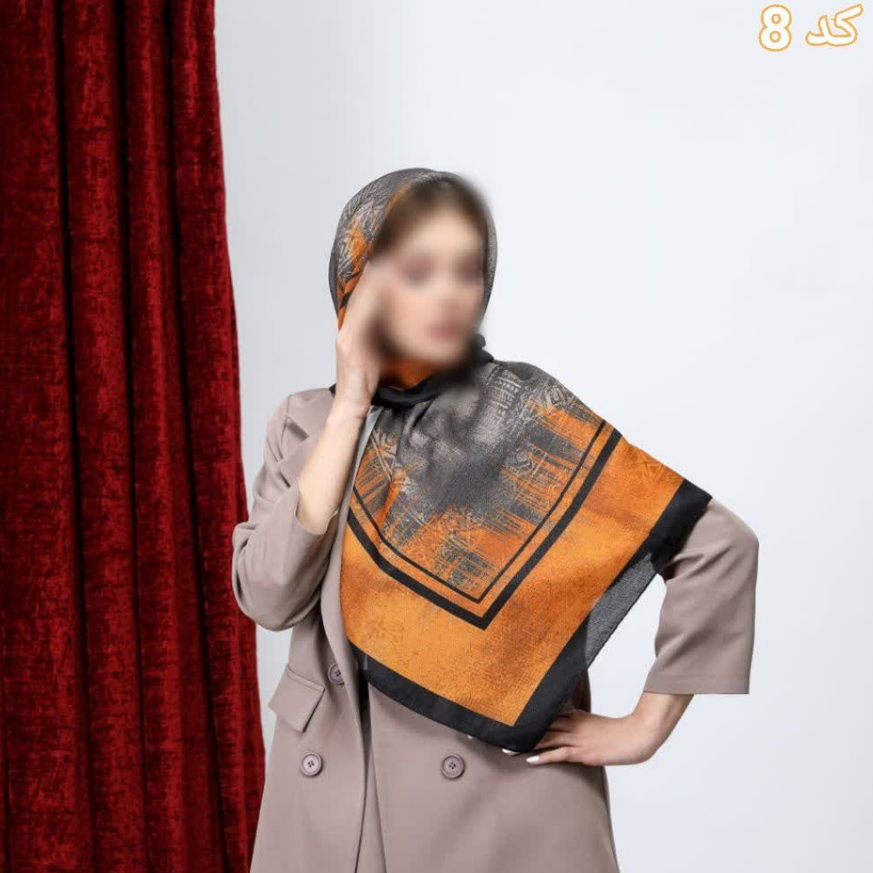 روسری نخی بهاره دور دوخت قواره 100 