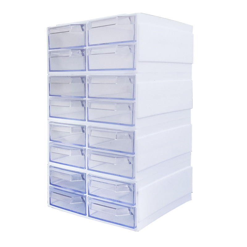 فایل کشویی طرح کریستالی مدل 16 کشو کد 102 | کالا مکس