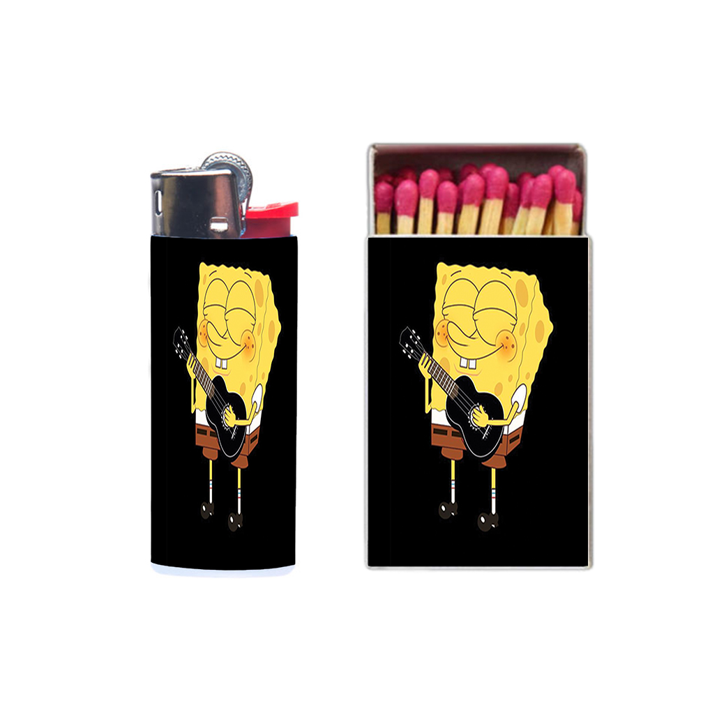 فندک مدل باب اسفنجی کد 263 به همراه کبریت