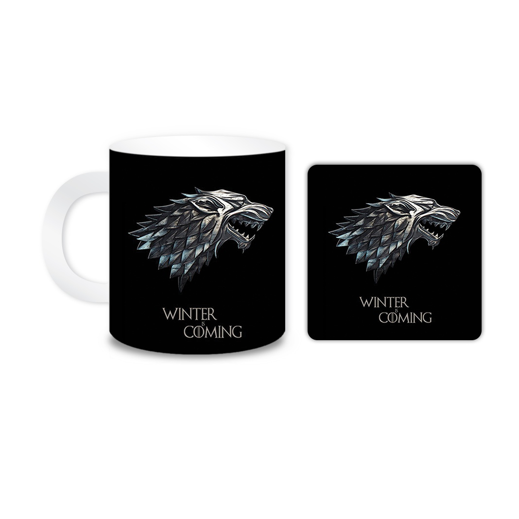 ماگ مدل گرگ کد 299 به همراه زیر لیوانی