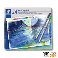 مدادرنگي جعبه فلزي 24 رنگ استدلر 125m24