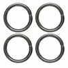 یراق کیف دوزی مدل گرد کد Steel-2.5Cm بسته 4 عددی