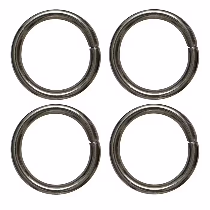 یراق کیف دوزی مدل گرد کد Steel-2.5Cm بسته 4 عددی