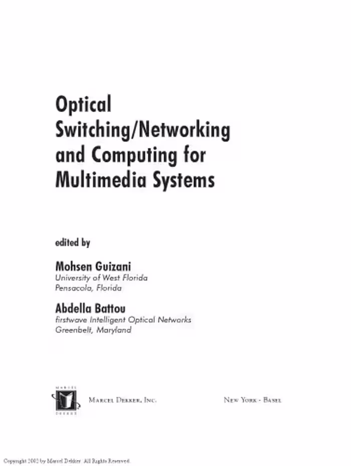 خرید و دانلود نسخه کامل کتاب Optical switching/networking and computing for multimedia systems