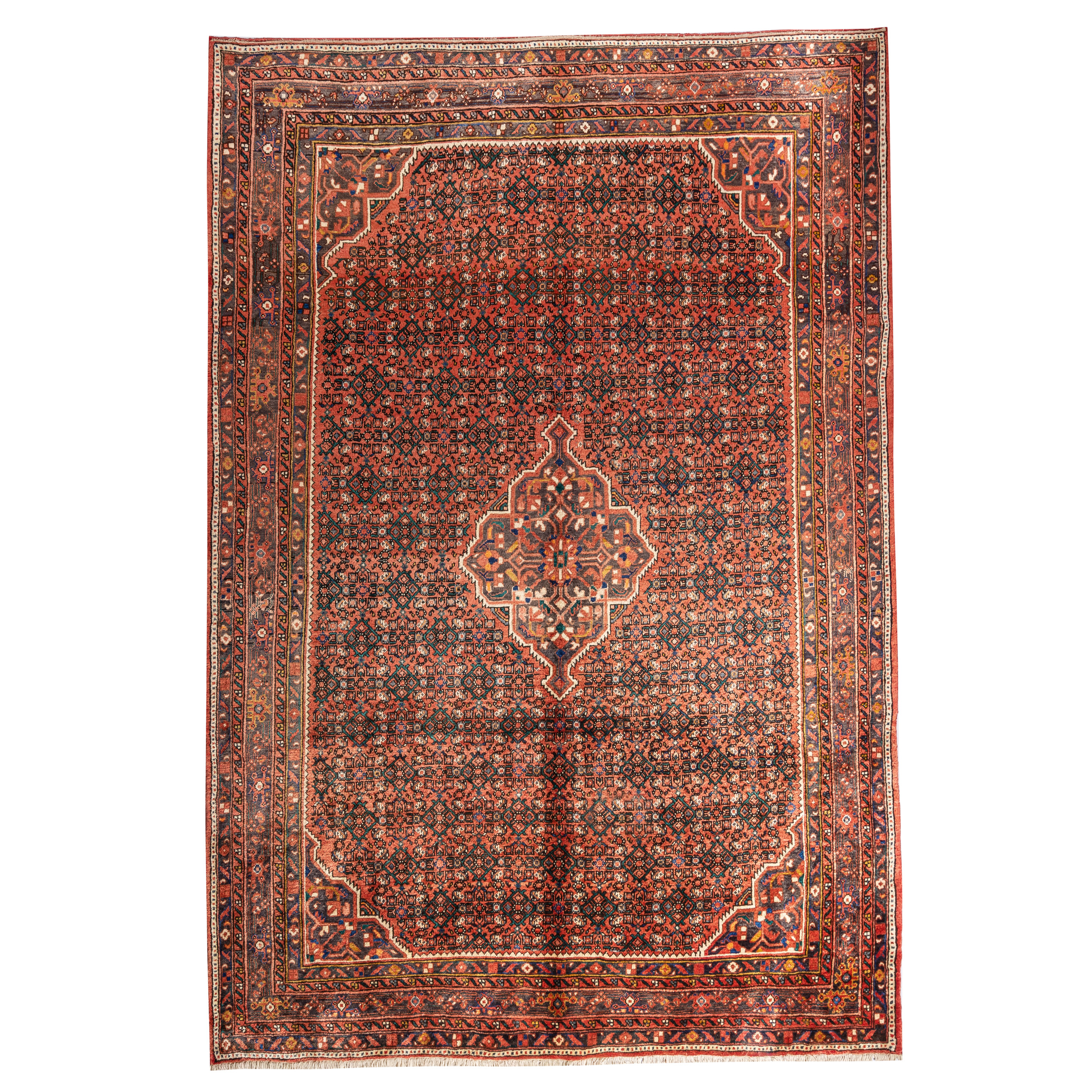 فرش دستبافت هفت متری مدل حسین آباد کد 39.102