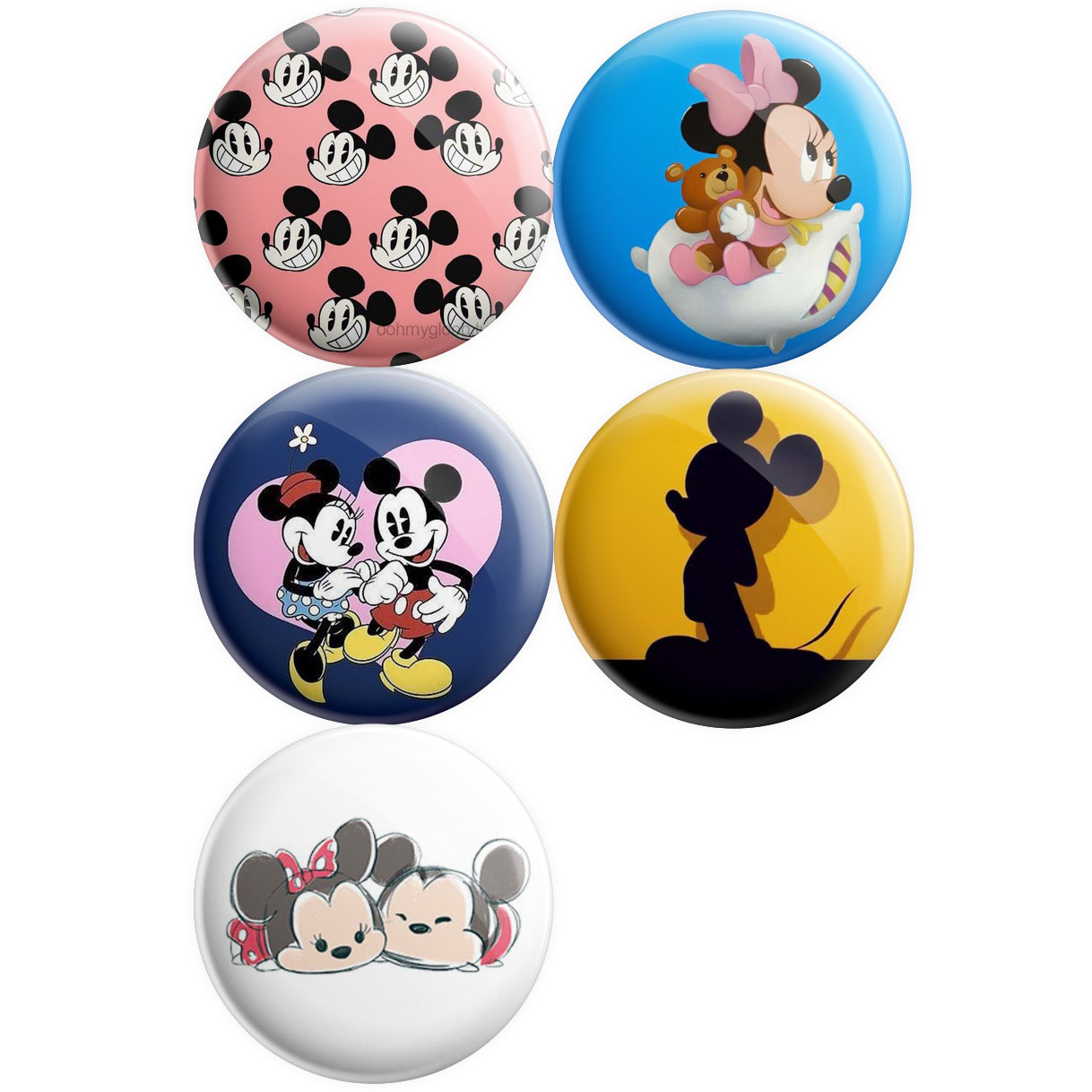 پیکسل پرمانه طرح میکی موس کد pmg5.12521 مجموعه 5 عددی