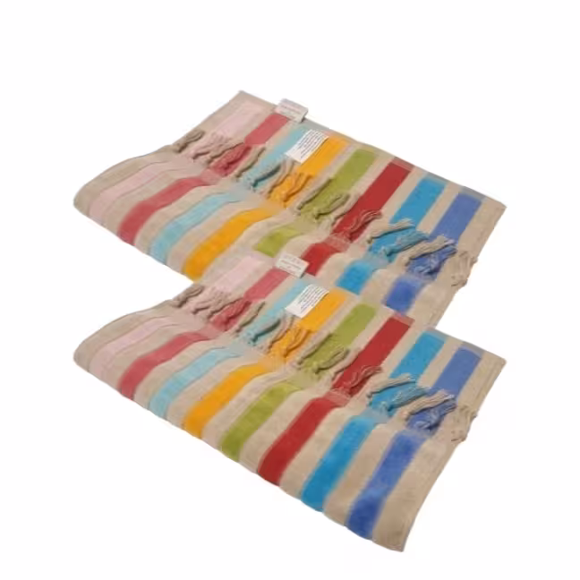 حوله دستی کلاریس مدل زارا سایز 40x78 سانتی متر بسته 2 عددی