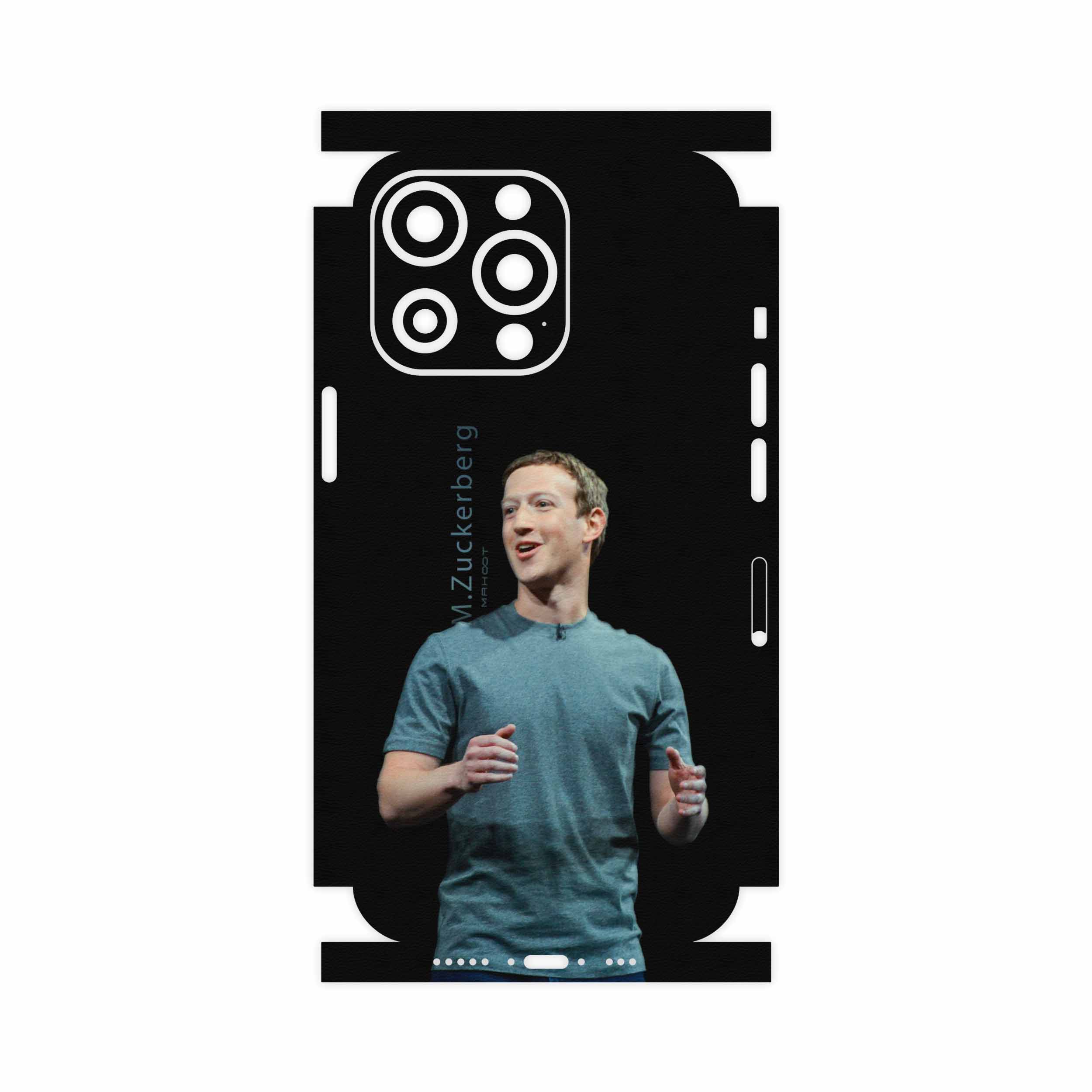 برچسب پوششی ماهوت مدل Mark-Zuckerberg-FullSkin مناسب برای گوشی موبایل اپل iphone 13 Pro